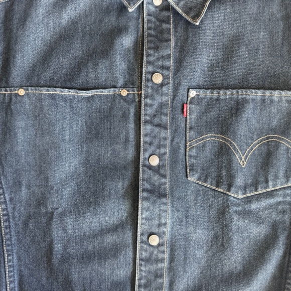 🎄FINAL PRICE DROP! Men’s Levi's Engineered Blue Denim Jacket, XL - Picture 3 of 9